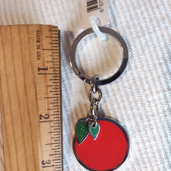 NWT Vintage Coach Enamel Orange Key Chain - Picture 7 of 11